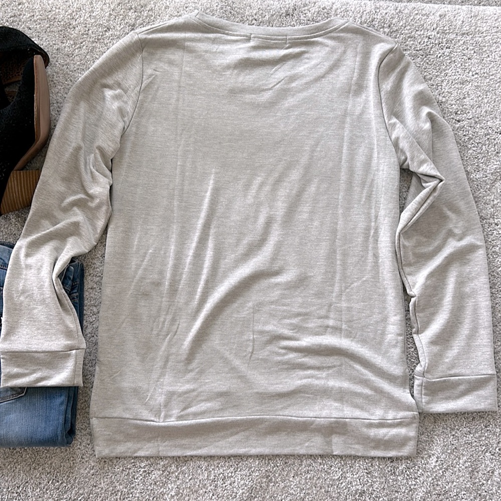 Southern Grace Long Sleeve Holiday Top - Picture 5 of 5